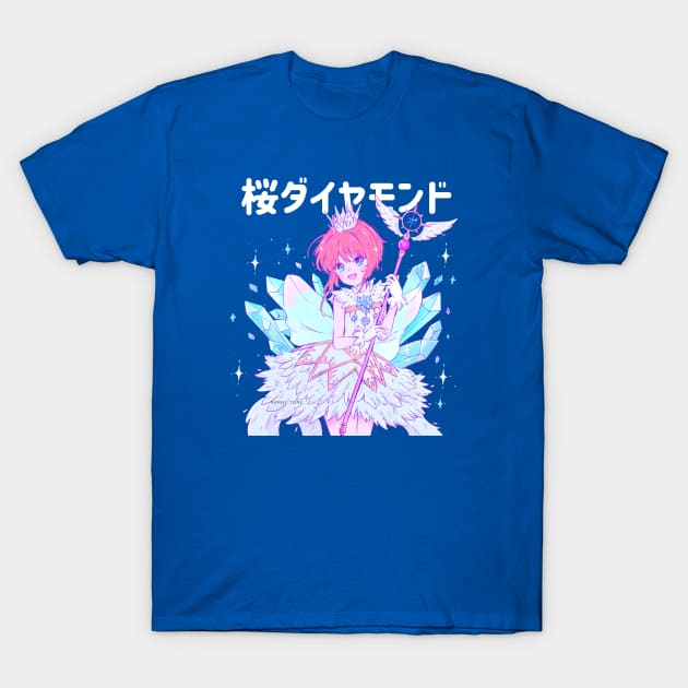 Sakura Clear Card T-Shirt by Bunnytone